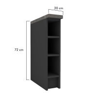 Bucatarie FOLLOW raft DR 20-82 PAL decor Gri